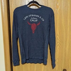 Long Sleeved Textured Levi Shirt